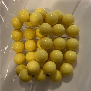 Yellow Beaded Bracelet